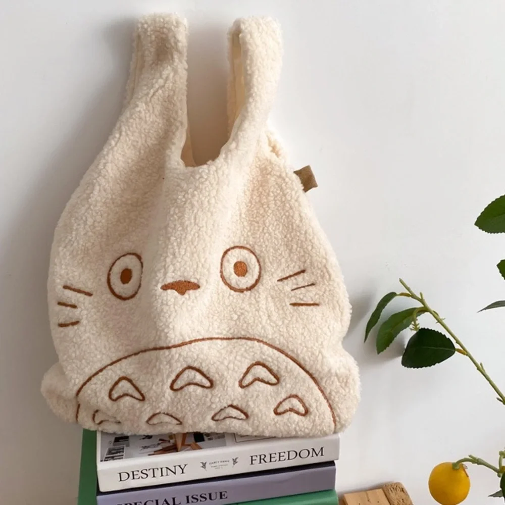 My Neighbor Totoro Sherpa Fluffy Tote Bag - Picture 1 of 10